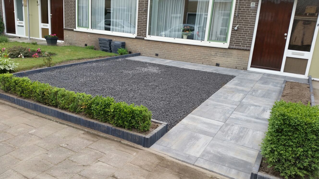 voortuin tegels